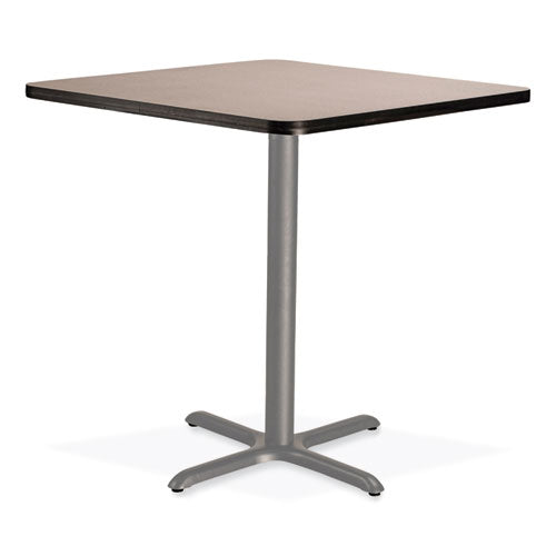 Image of NPS® CG33636XC1GY Cafe Table, 36w x 36d x 36h, Square Top/X-Base, Gray Nebula Top, Gray Base