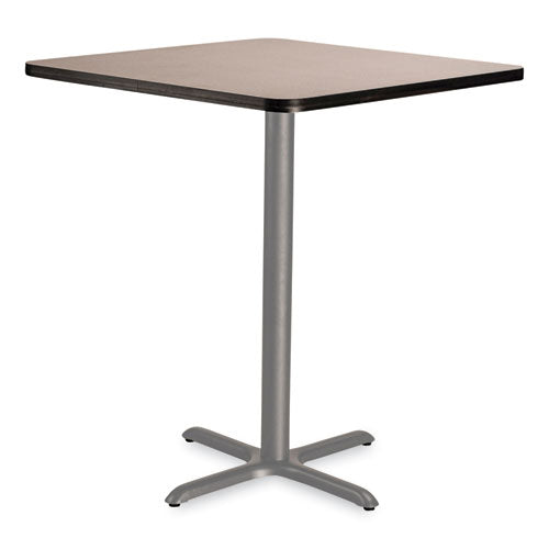 Image of NPS® CG33636XB1GY Cafe Table, 36w x 36d x 42h, Square Top/X-Base, Gray Nebula Top, Gray Base