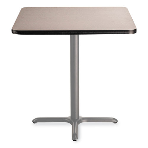 Image of NPS® CG33636XC1GY Cafe Table, 36w x 36d x 36h, Square Top/X-Base, Gray Nebula Top, Gray Base
