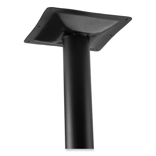 Image of NPS® CT33636RC1GY Cafe Table, 36w x 36d x 36h, Square Top/Round Base, Gray Nebula Top, Black Base