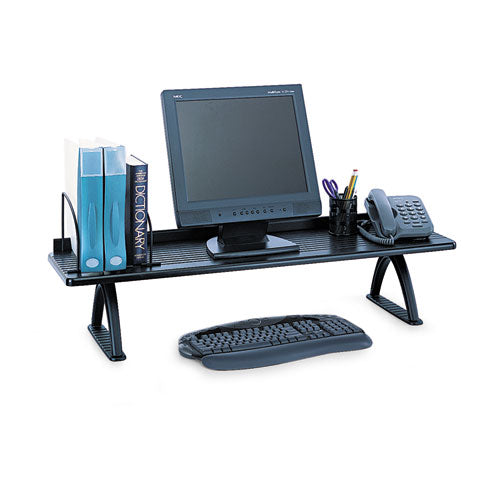 Image of Safco® 3603BL Value Mate Desk Riser, 100 lb Capacity, 42 x 12.25 x 8.25, Black