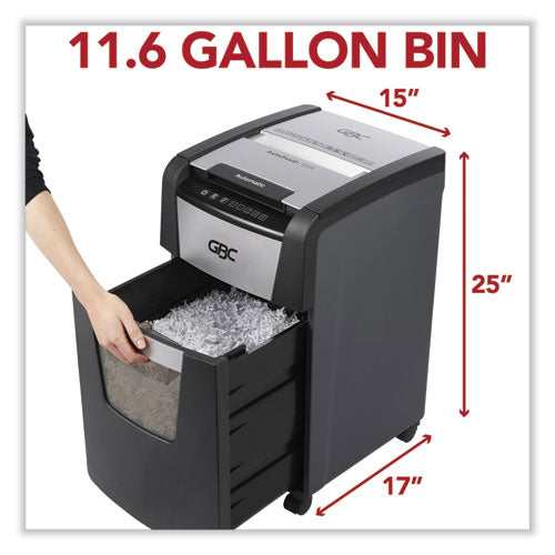 Image of GBC® WSM1757604 AutoFeed+ 150X Micro-Cut Home Office Shredder, 150 Auto/8 Manual Sheet Capacity