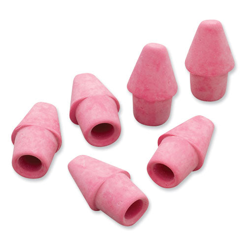 Image of Paper Mate® 73015 Arrowhead Eraser Caps, For Pencil Marks, Pink, 144/box