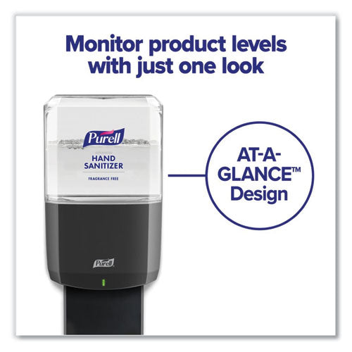Image of PURELL® 7724-01 Es8 Touch Free Hand Sanitizer Dispenser, 1,200 Ml, 5.25 X 8.56 X 12.13, Graphite