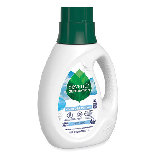 Image of Seventh GenerationÂ® Natural Liquid Laundry Detergent, Fragrance Free, 45 oz Bottle, 6/Carton