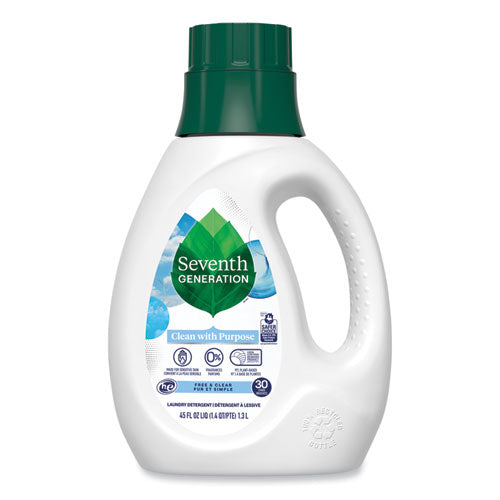 Image of Seventh GenerationÂ® Natural Liquid Laundry Detergent, Fragrance Free, 45 oz Bottle, 6/Carton