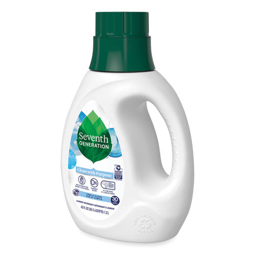 Image of Seventh GenerationÂ® Natural Liquid Laundry Detergent, Fragrance Free, 45 oz Bottle, 6/Carton