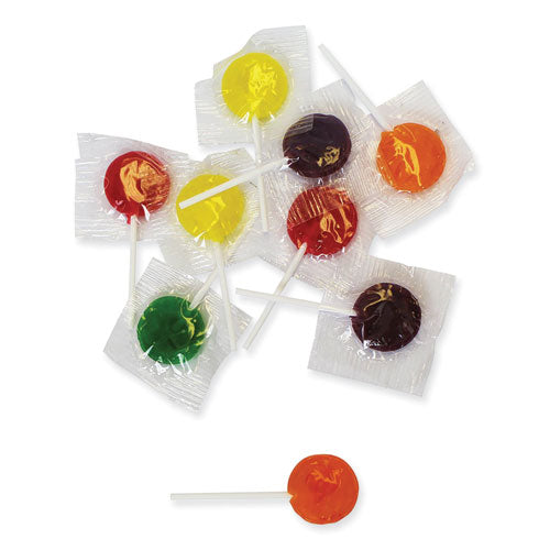 Image of Office Snax® 00654 Lick Stix Suckers, Randomly Assorted Flavors, 5 lb Bag