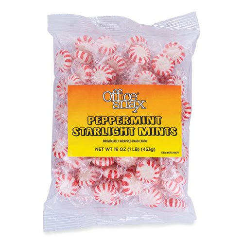 Image of Office Snax® 00670 Candy Assortments, Starlight Peppermint Candy, 1 lb Bag