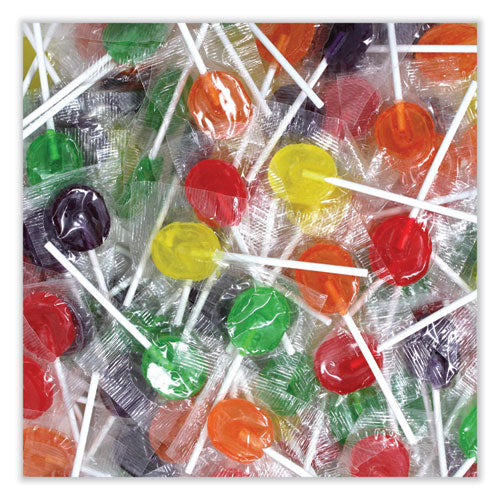 Image of Office Snax® 00654 Lick Stix Suckers, Randomly Assorted Flavors, 5 lb Bag