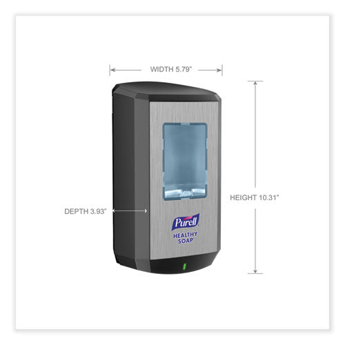 Image of PURELL® 6534-01 Cs6 Soap Touch-Free Dispenser, 1,200 Ml, 4.88 X 8.8 X 11.38, Graphite