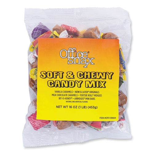 Image of Office Snax® 00664 Candy Assortments, Soft and Chewy Candy Mix, 1 lb Bag