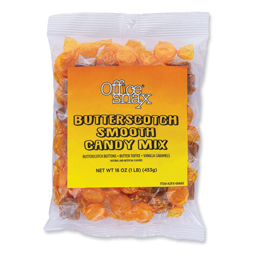 Image of Office Snax® 00665 Candy Assortments, Butterscotch Smooth Candy Mix, 1 lb Bag
