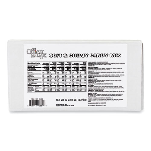 Image of Office Snax® 00656 Candy Assortments, Soft and Chewy Candy Mix, 5 lb Carton