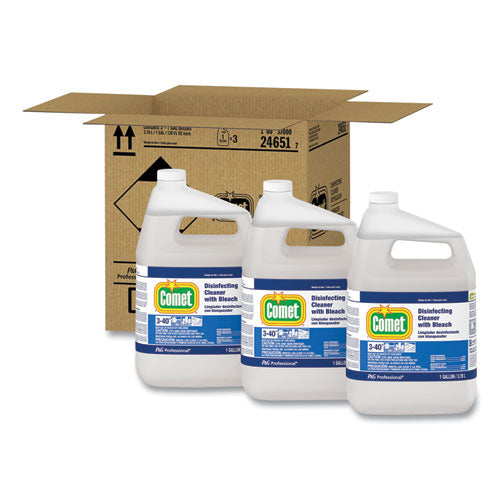 Image of Comet® 24651 Disinfecting Cleaner W/bleach, 1 Gal Bottle, 3/carton