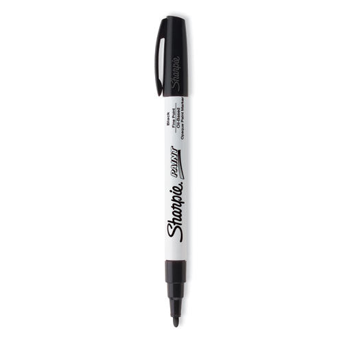 Image of Sharpie® 35534 Permanent Paint Marker, Fine Bullet Tip, Black