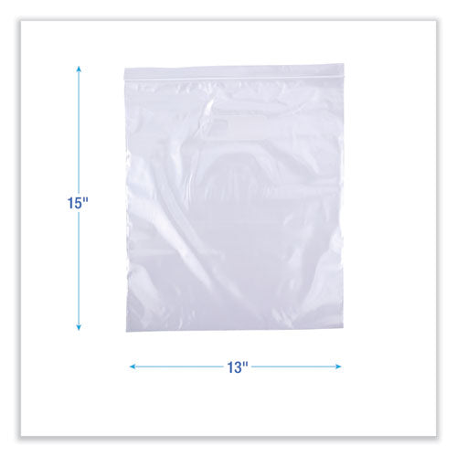 Image of Boardwalk® BWK2GALBAG Reclosable Food Storage Bags, 2 Gallon, 13" x 15", Clear, 100/Box