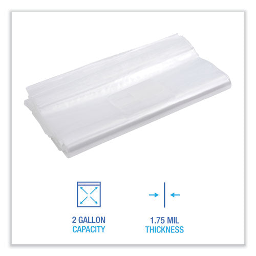 Image of Boardwalk® BWK2GALBAG Reclosable Food Storage Bags, 2 Gallon, 13" x 15", Clear, 100/Box