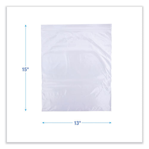 Image of Boardwalk® BWK2GALFZRBAG Reclosable Freezer Storage Bags, 2 gal, 13" x 15", Clear, 100/Box