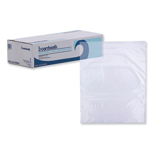 Image of Boardwalk® BWK2GALFZRBAG Reclosable Freezer Storage Bags, 2 gal, 13" x 15", Clear, 100/Box