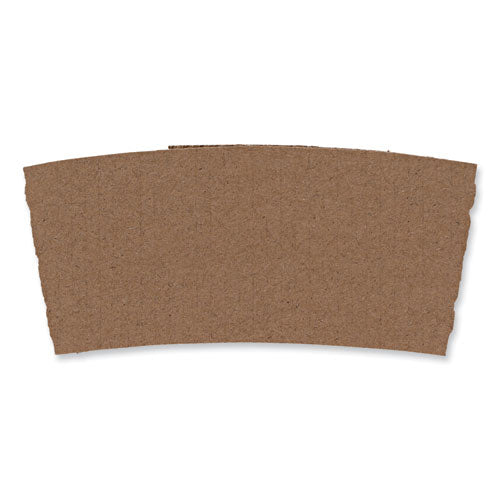 Image of Boardwalk® BWK1020SLEEVE Cup Sleeves, Fits 10 Oz To 20 Oz Hot Cups, Kraft, 1,200/carton