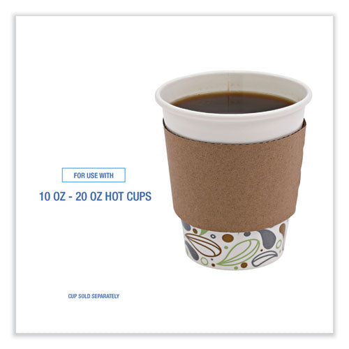 Image of Boardwalk® BWK1020SLEEVE Cup Sleeves, Fits 10 Oz To 20 Oz Hot Cups, Kraft, 1,200/carton