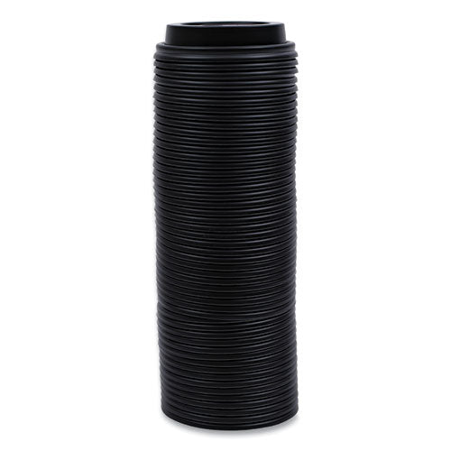 Image of Boardwalk® BWKHOTBL1020 Hot Cup Lids, Fits 10 oz to 20 oz Hot Cup, Plastic, Black, 1,000/Carton