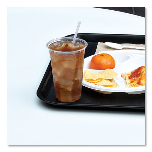 Image of Boardwalk® BWKJSTU775T50 Jumbo Straws, Unwrapped, 7.75", Plastic, Translucent, 250/Pack, 50 Packs/Carton