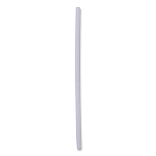 Image of Boardwalk® BWKJSTU775T50 Jumbo Straws, Unwrapped, 7.75", Plastic, Translucent, 250/Pack, 50 Packs/Carton