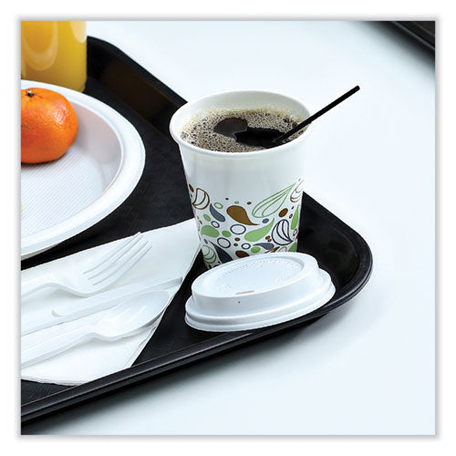 Image of Boardwalk® BWKSTRU525B10 Single-Tube Stir-Straws, 5.25", Polypropylene, Black, 1,000/pack, 10 Packs/carton