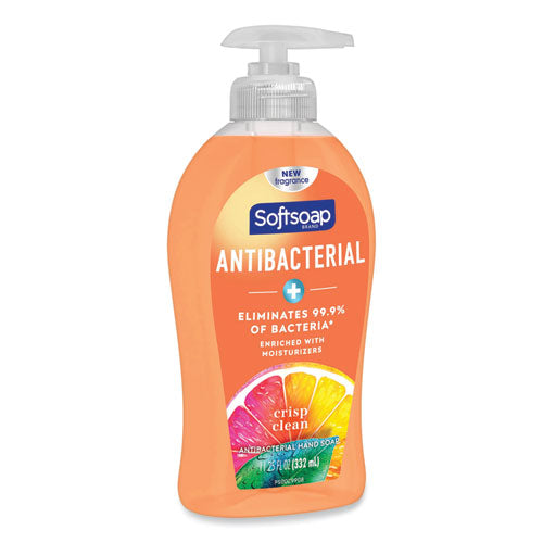 Image of Softsoap® US03562A Antibacterial Hand Soap, Crisp Clean Scent, 11.25 oz, 6/Carton