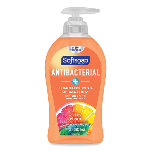 Image of Softsoap® US03562A Antibacterial Hand Soap, Crisp Clean Scent, 11.25 oz, 6/Carton