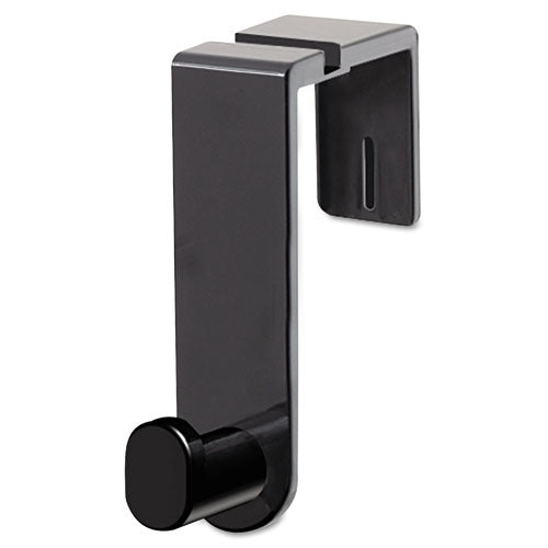 Image of Safco® 4224BL Plastic Coat Hook, 1-Hook, 1.75 x 5.25 x 4, Black