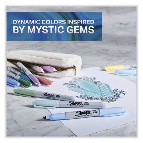 Image of Sharpie® 2136727 Mystic Gems Markers, Fine Bullet Tip, Assorted, 24/pack