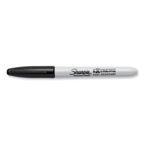 Image of Sharpie® 1927432 Extreme Marker, Fine Bullet Tip, Black, Dozen