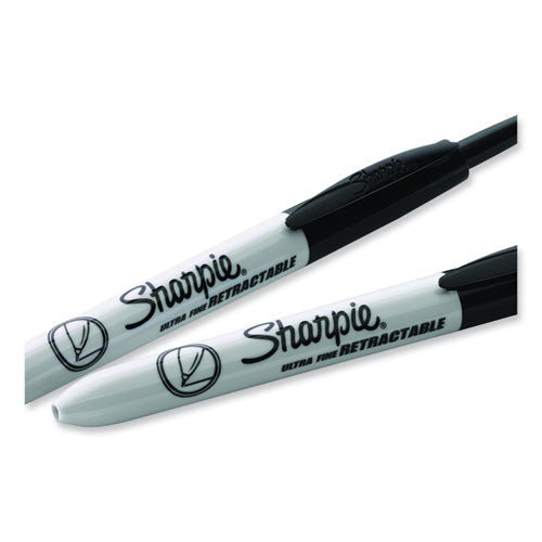 Image of Sharpie® 1926876 Retractable Permanent Marker Value Pack, Fine Bullet Tip, Black, 36/pack