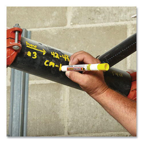 Image of Sharpie® 85005 Mean Streak Marking Stick, Broad Bullet Tip, Yellow