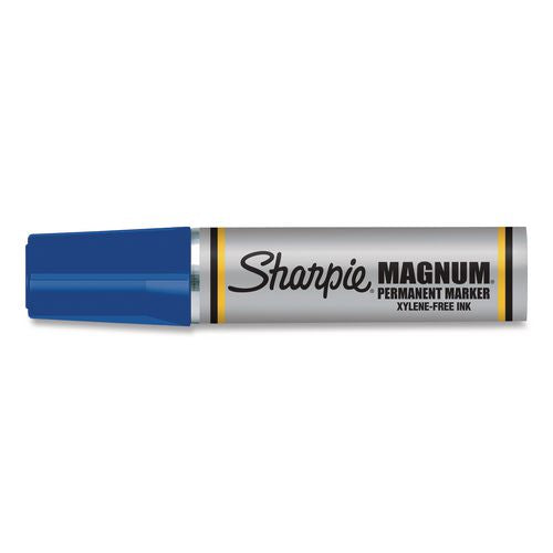 Image of Sharpie® 44003 Magnum Permanent Marker, Broad Chisel Tip, Blue
