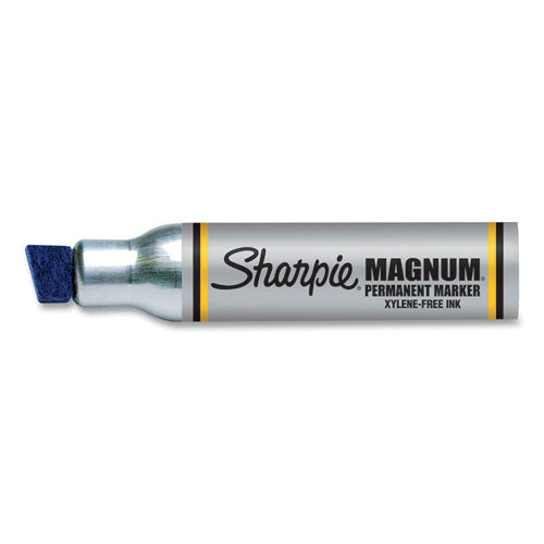 Image of Sharpie® 44003 Magnum Permanent Marker, Broad Chisel Tip, Blue