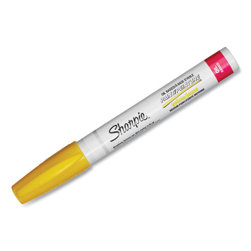 Image of Sharpie® 35554 Permanent Paint Marker, Medium Bullet Tip, Yellow