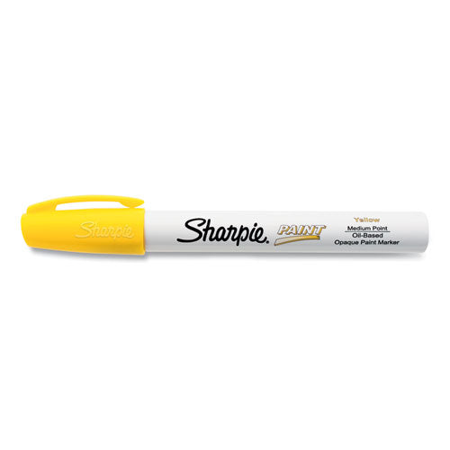 Image of Sharpie® 35554 Permanent Paint Marker, Medium Bullet Tip, Yellow