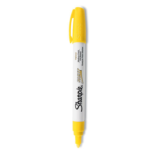 Image of Sharpie® 35554 Permanent Paint Marker, Medium Bullet Tip, Yellow