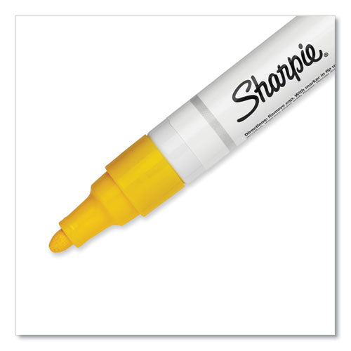 Image of Sharpie® 35554 Permanent Paint Marker, Medium Bullet Tip, Yellow
