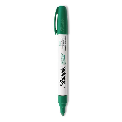 Image of Sharpie® 35552 Permanent Paint Marker, Medium Bullet Tip, Green