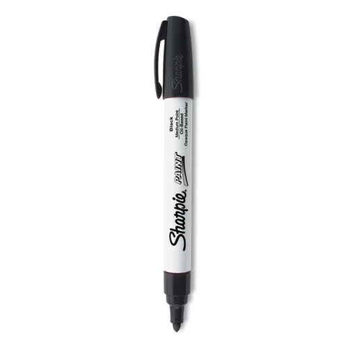 Image of Sharpie® 35549 Permanent Paint Marker, Medium Bullet Tip, Black