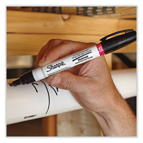 Image of Sharpie® 35549 Permanent Paint Marker, Medium Bullet Tip, Black