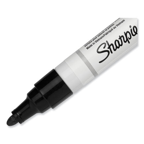 Image of Sharpie® 35549 Permanent Paint Marker, Medium Bullet Tip, Black