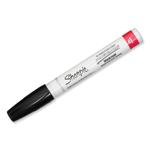 Image of Sharpie® 35549 Permanent Paint Marker, Medium Bullet Tip, Black