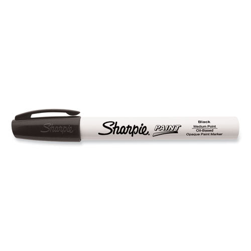 Image of Sharpie® 35549 Permanent Paint Marker, Medium Bullet Tip, Black
