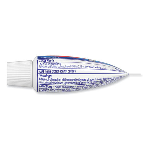 Image of Colgate® 109782 Fluoride Toothpaste, Personal Size, 0.85 oz Tube, Unboxed, 240/Carton